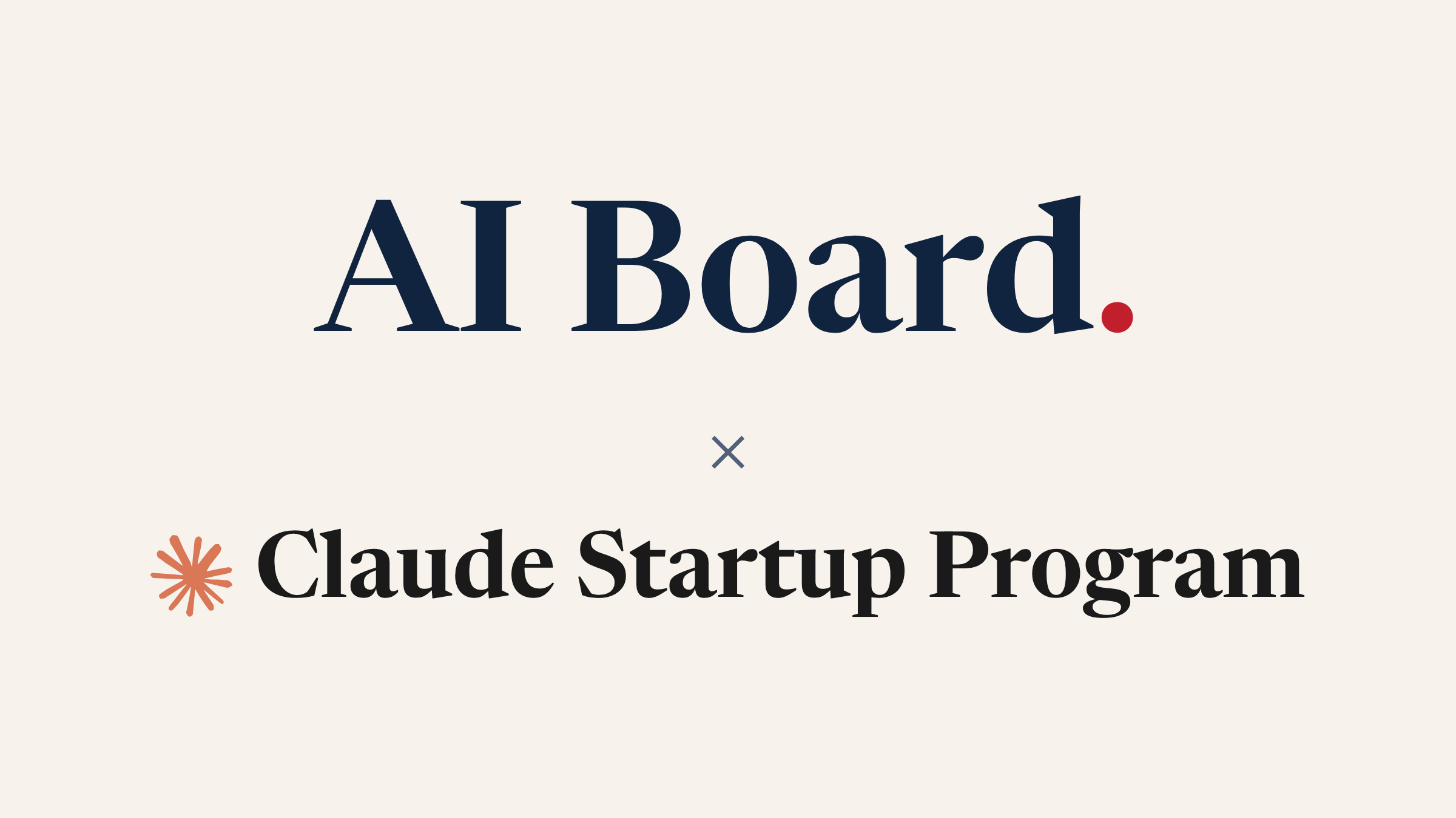 AI Board × Claude Startup Program